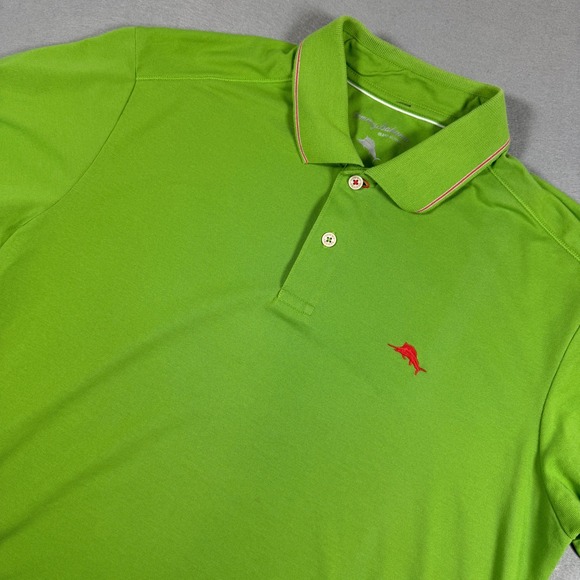 Tommy Bahama Other - Tommy Bahama Mens Polo Shirt Island Large Modern Fit Green Logo